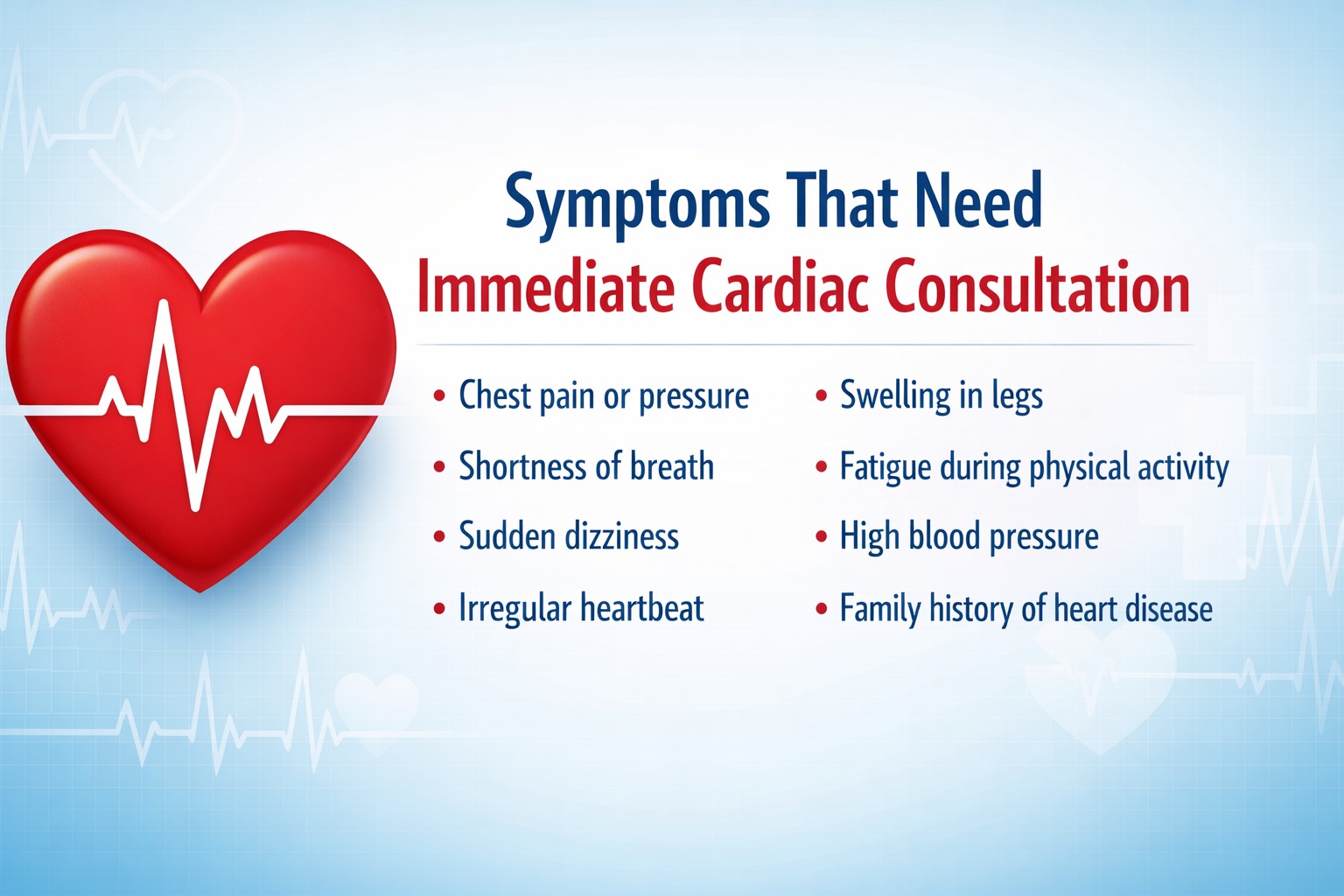 Symptoms That Need Immediate Cardiac Consultation