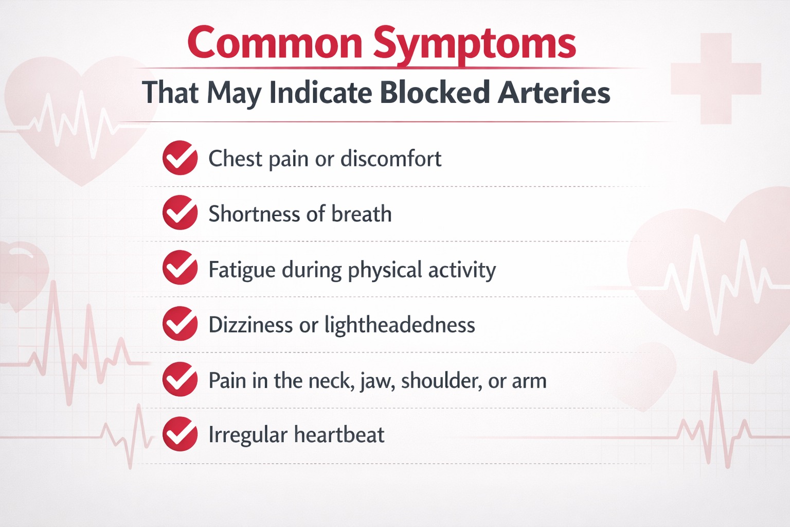 Common Symptoms That May Indicate Blocked Arteries